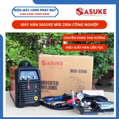 Máy hàn Mig Sasuke 250A Công Nghiệp sử dụng cuộn dây hàn 5kg - Máy 3 chức năng chuyên cho thợ xưởng lớn