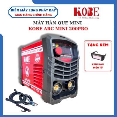 Máy hàn que mini KOBE ARC 200Pro chuyên sử dụng que hàn 2.5li và 3.2li - Bảo Hành 24 Tháng