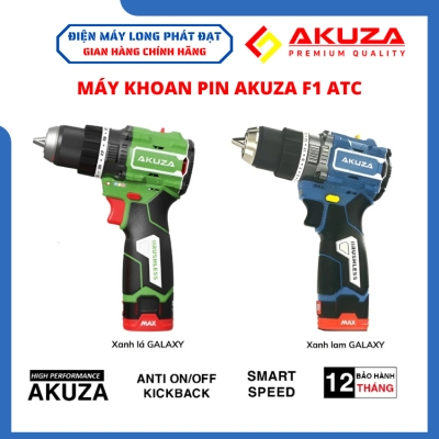 Máy khoan pin Akuza F1 ATC lực siết 80N.m, vòng tua lên đến 2000v/p mẫu mới nhất