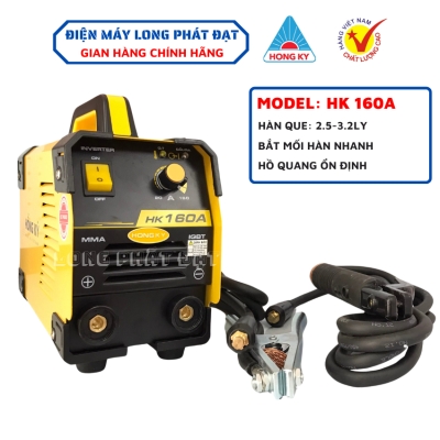 Máy hàn que Hồng Ký MMA Inverter 160 Ampe 220V - HK160A - Chuyên que 2.5-3.2ly chuyên dùng gia đình và thợ