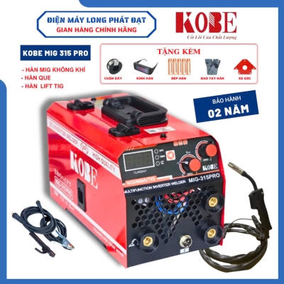 Máy Hàn MIG KOBE 315Pro 3 Chức Năng Chuyên Dùng Cho Gia Đình Và Thợ Mẫu Mới 2024 Đầy Đủ Phụ Kiện