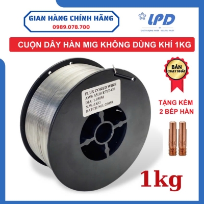 Cuộn dây hàn MIG 1kg không dùng khí cho máy hàn mic mini 1.0mm