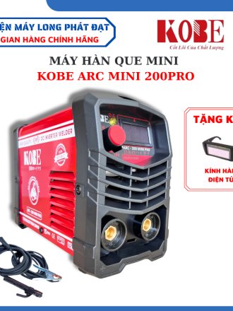 Máy hàn que mini KOBE ARC 200Pro chuyên sử dụng que hàn 2.5li và 3.2li - Bảo Hành 24 Tháng