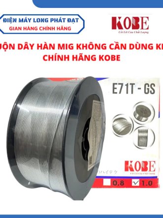 Cuộn dây hàn mig không dùng khí loại 1kg kích cỡ 0.8ly chính hãng KOBE