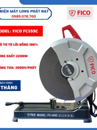 Máy Cắt Sắt Bàn FICO FC-355C, Công Suất 2200W, Đường Kính Đĩa 355, Mô Tơ Lõi Đồng