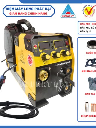 Hồng Ký Máy Hàn Mig HK200S 3 Chức Năng Cao Cấp Chuyên Dùng Cho Thợ Xưởng Công Trình Mẫu Mới 2023